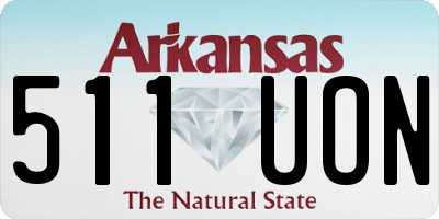 AR license plate 511UON