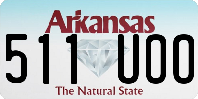 AR license plate 511UOO