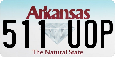 AR license plate 511UOP