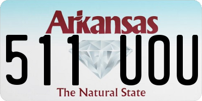 AR license plate 511UOU