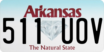 AR license plate 511UOV