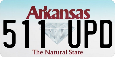 AR license plate 511UPD