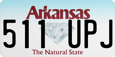 AR license plate 511UPJ