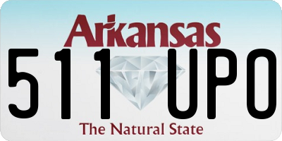 AR license plate 511UPO