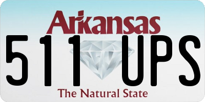 AR license plate 511UPS