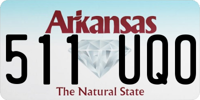 AR license plate 511UQO