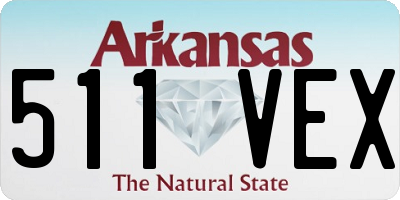 AR license plate 511VEX