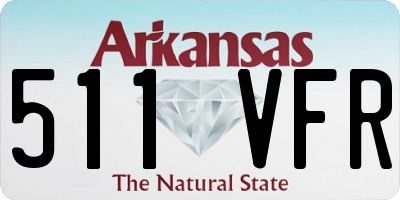 AR license plate 511VFR
