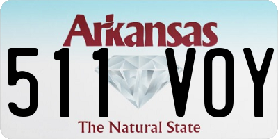 AR license plate 511VOY