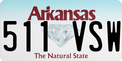 AR license plate 511VSW