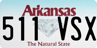 AR license plate 511VSX