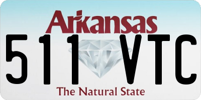 AR license plate 511VTC