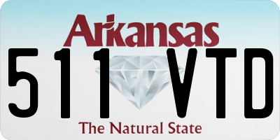 AR license plate 511VTD