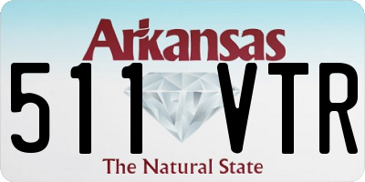 AR license plate 511VTR