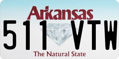 AR license plate 511VTW
