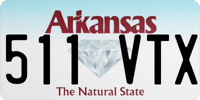 AR license plate 511VTX