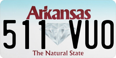 AR license plate 511VUO
