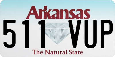 AR license plate 511VUP