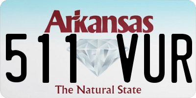 AR license plate 511VUR