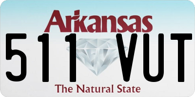 AR license plate 511VUT