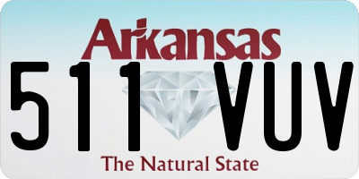 AR license plate 511VUV