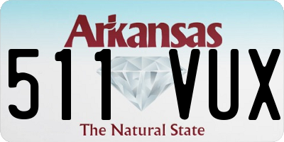 AR license plate 511VUX
