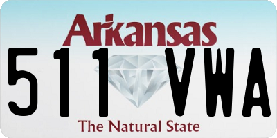 AR license plate 511VWA