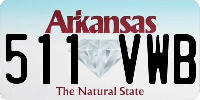 AR license plate 511VWB