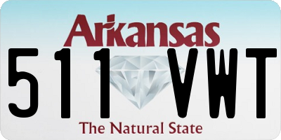 AR license plate 511VWT