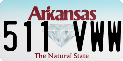 AR license plate 511VWW