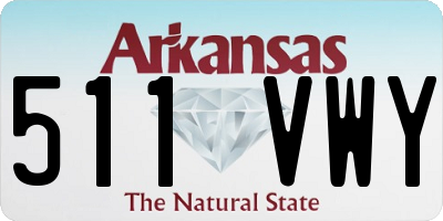 AR license plate 511VWY