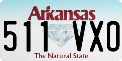AR license plate 511VXO