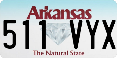 AR license plate 511VYX
