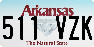 AR license plate 511VZK