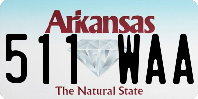 AR license plate 511WAA