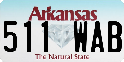 AR license plate 511WAB