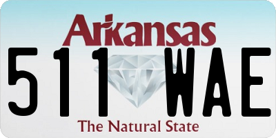 AR license plate 511WAE
