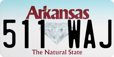 AR license plate 511WAJ