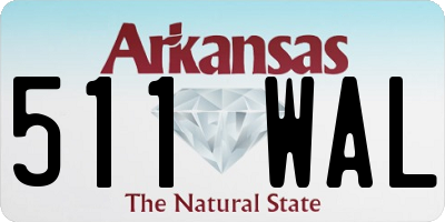 AR license plate 511WAL