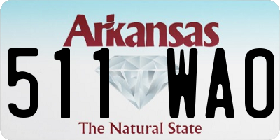 AR license plate 511WAO