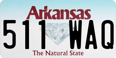 AR license plate 511WAQ