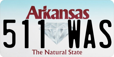 AR license plate 511WAS