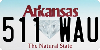 AR license plate 511WAU