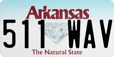AR license plate 511WAV