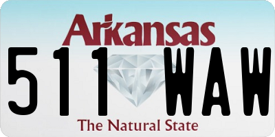 AR license plate 511WAW