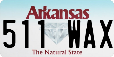 AR license plate 511WAX