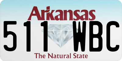 AR license plate 511WBC
