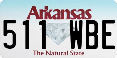 AR license plate 511WBE