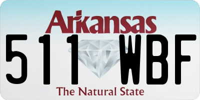 AR license plate 511WBF
