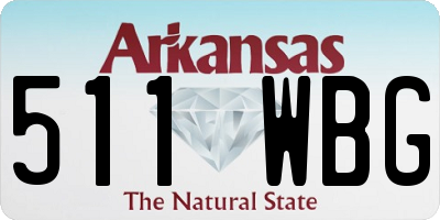 AR license plate 511WBG